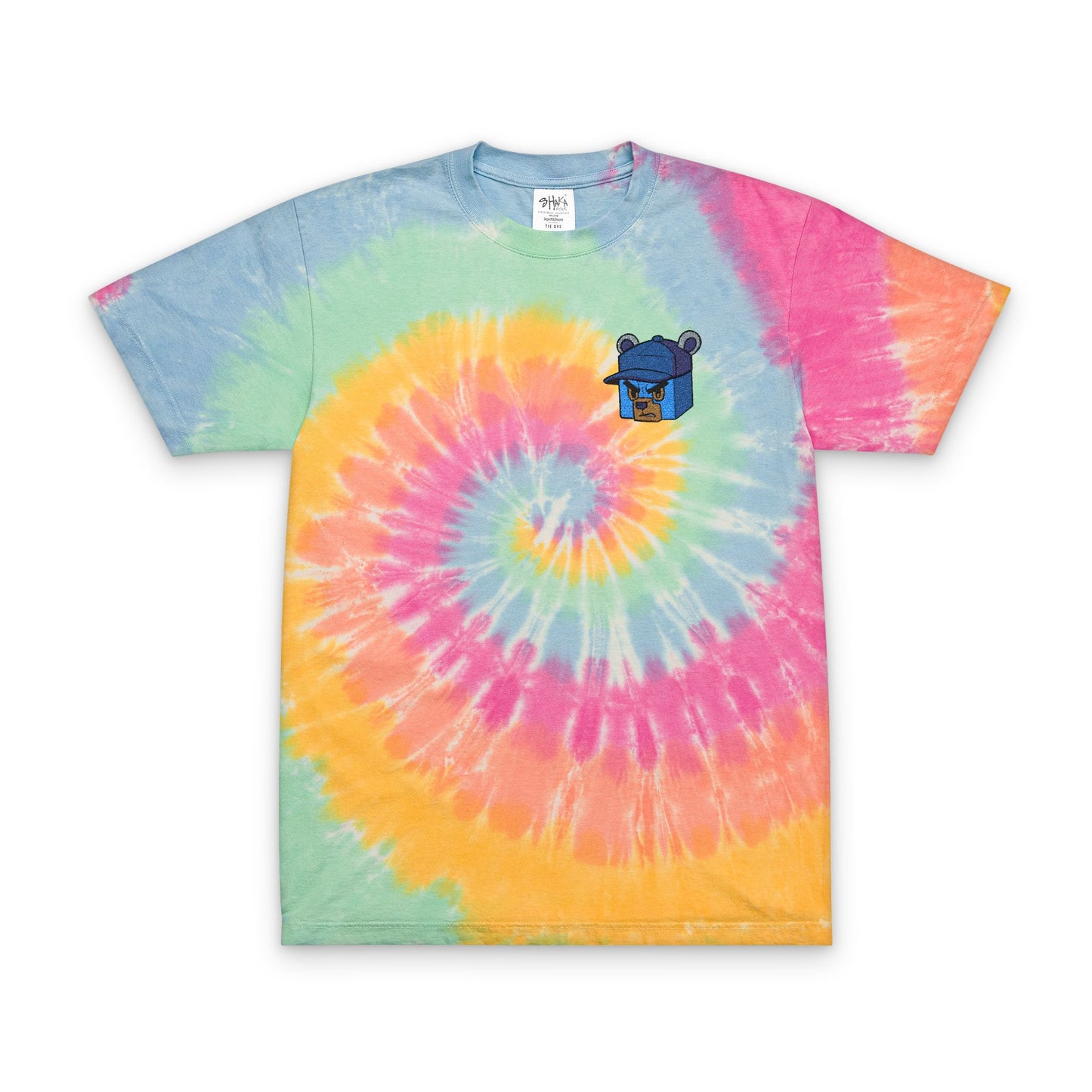 Vibrant Oversized Tie-Dye T-Shirt with Embroidery  | PowerOwner Official Merch
