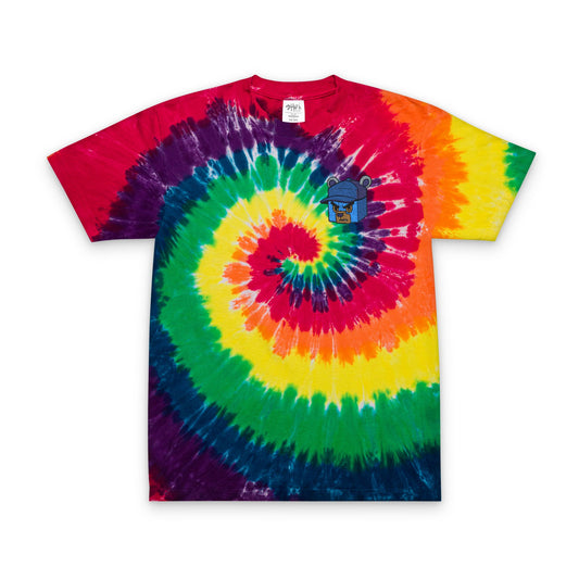 Vibrant Oversized Tie-Dye T-Shirt with Embroidery  | PowerOwner Official Merch
