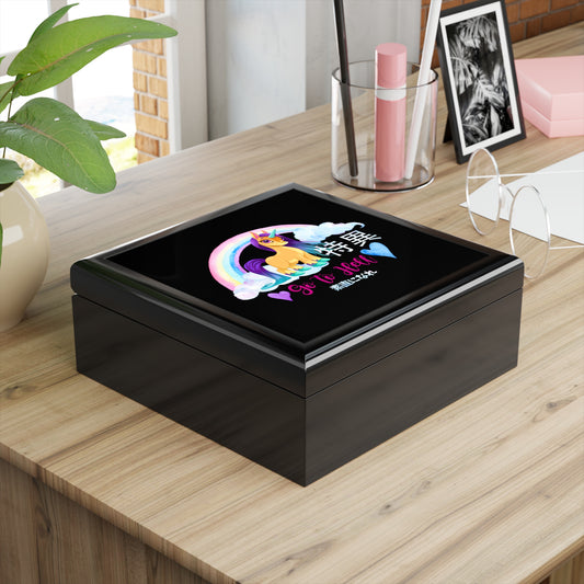 Go to Hell Kawaii Unicorn Jewelry Box – Pastel Anime-Inspired Trinket Storage