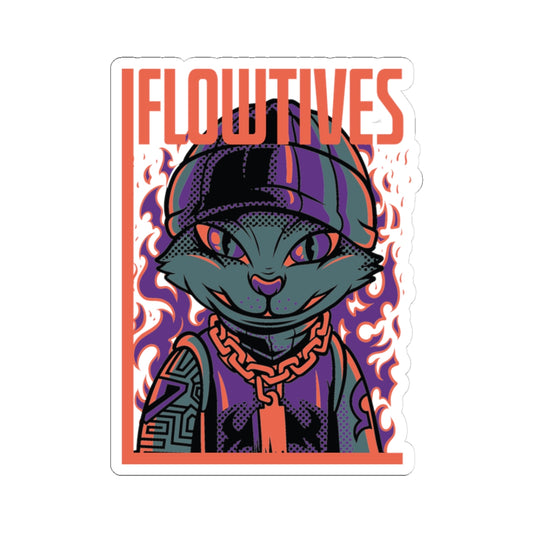 Cat Sticker | Flowtives Official Merch