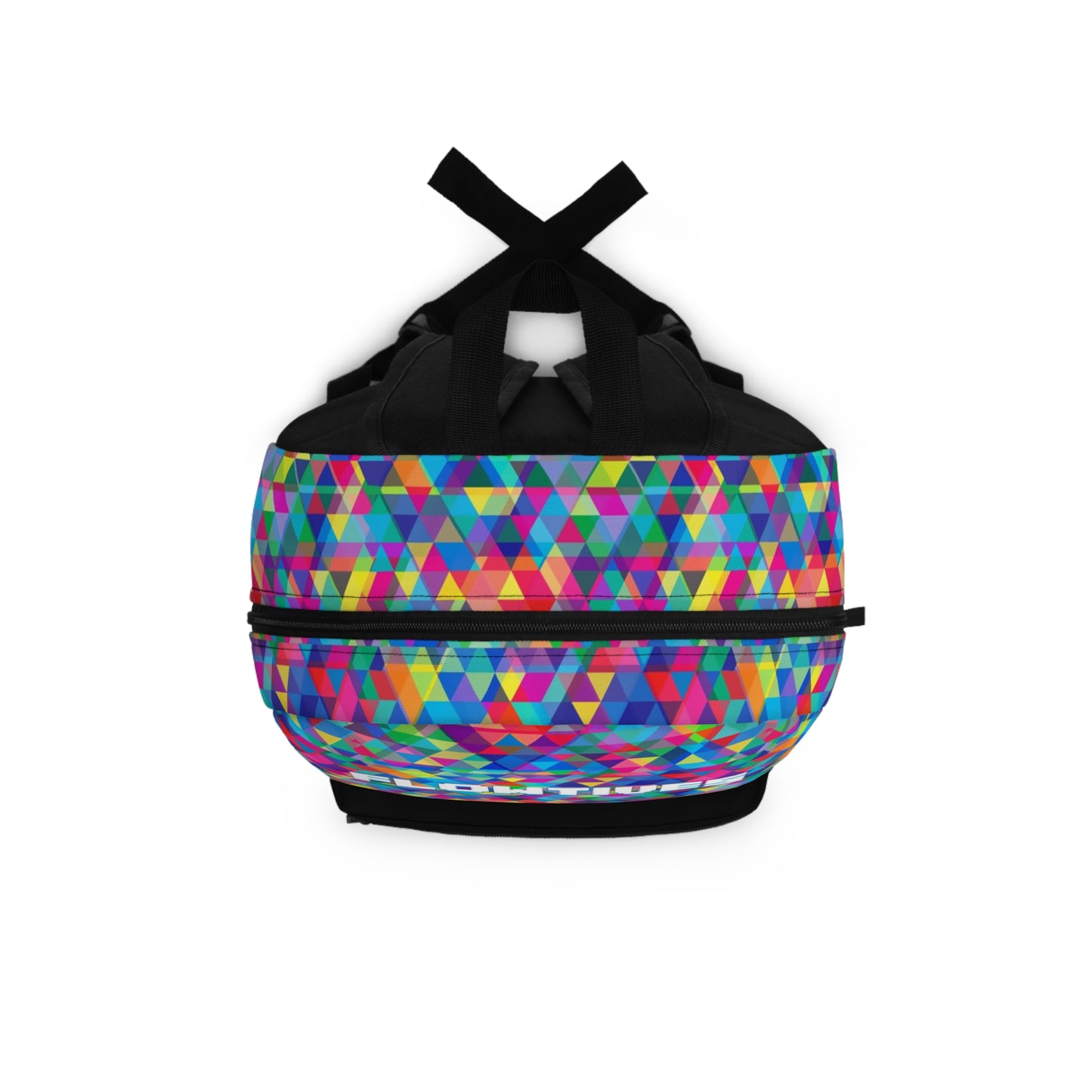 Colorful Geometric Print Backpack | Flowtives Official Merch