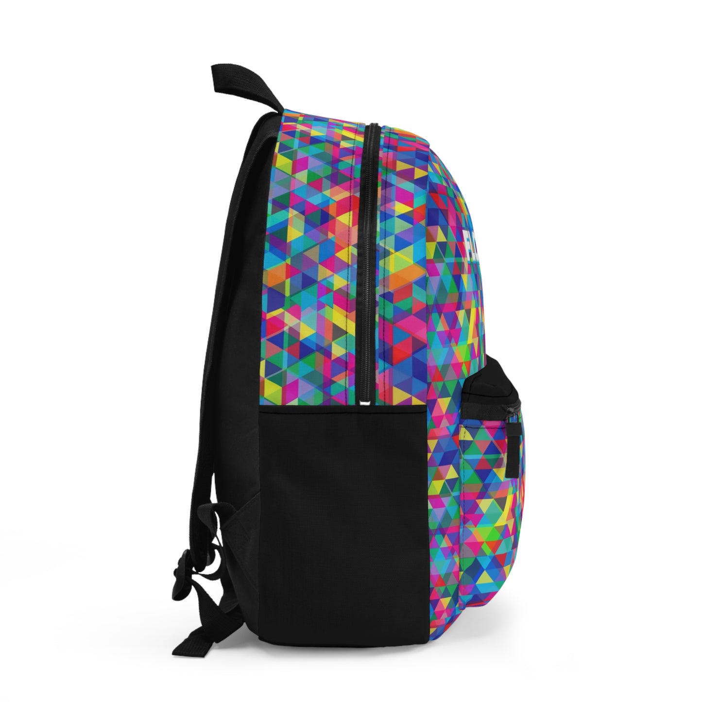 Colorful Geometric Print Backpack | Flowtives Official Merch
